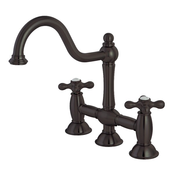 KS3785AX Restoration Bridge Kitchen Faucet, Oil Rubbed Bronze